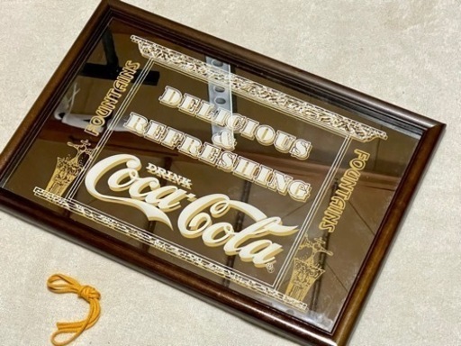 レア ！新品！正規コカコーラ パブミラー (47.5cmX33cm)