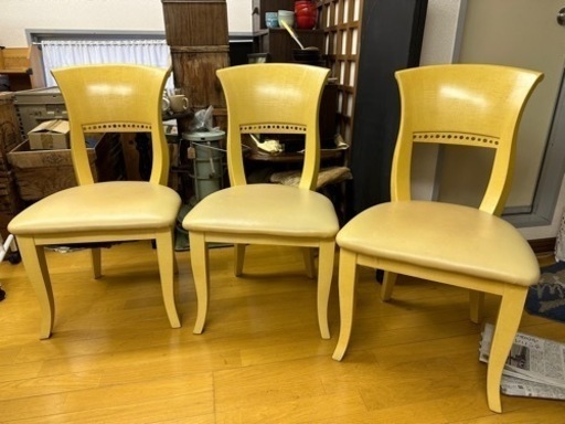 家具 椅子 ダイニングチェア　3脚セット