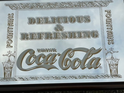 レア ！新品！正規コカコーラ パブミラー (62.5cmX48cm)