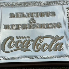 レア ！新品！正規コカコーラ パブミラー (62.5cmX48cm)の画像