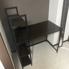 DOMY HOME ラック付きデスクの画像