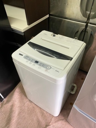 北九州市内配送無料　保証付き　2019年製YWMT60G1 ヤマダ電機オリジナル 全自動電気洗濯機 (6kg)
