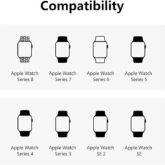 Mugust コンパチブル Apple Watch バンド 45mm 44mm 42mm 41mm 40mm 38mm、アップルウォッチバンド ソフトスポーツシリコン交換用リストバンド iWatch series SE2/SE/8/7/6/5/4/3/の画像