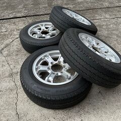 キーラーフォース　15X6.0J+33　ウェッズ　Weds ヨコハマ　SUPER VAN 356 185/75R15 ハイエース、キャラバンなど☆