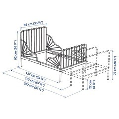 IKEA 子ども用ベッドフレームの画像