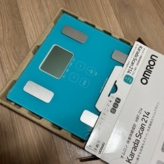 【お安く売ります】オムロン　体重計　ブルーの画像