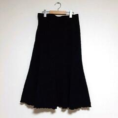 ORNER【9号】式服　婦人服♡総柄♡肩パット♡黒　フォーマルドレス上下の画像
