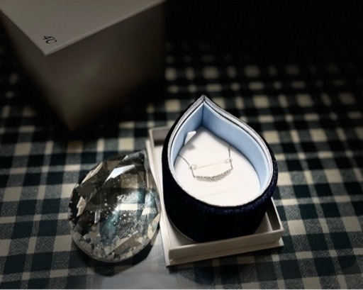 4℃プラチナネックレス ダイヤモンドネクレスほぼ新品