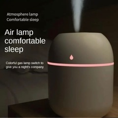 加湿器 ミニ ホワイト USB アロマ 静か かわいい お洒落 車 軽量の画像