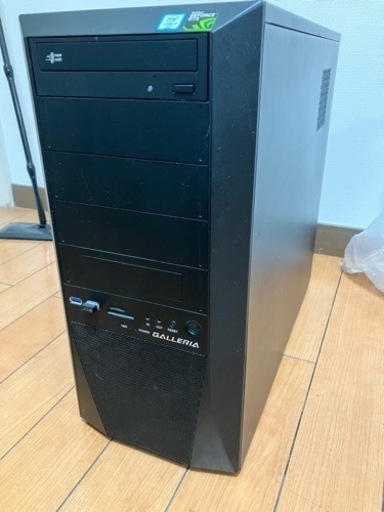 ガレリア デスクトップ ゲーミングPC 電源ケーブルのみ付属