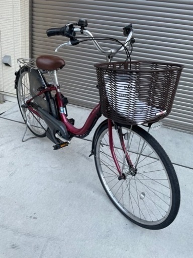 ★中古美品！電動アシスト自転車 YAMAHA/ヤマハ PAS Cheer/パスチア PA26CH レッド