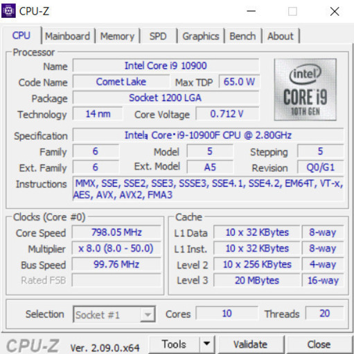ハイエンドゲーミングPC I9-10900F/RTX 3070/1TB NVMe/16GBメモリ
