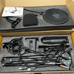 【決まりました！】　スマホに接続可能！おまけのマイクスタンド付き！maono コンデンサーマイクとアクセサリーセットの画像