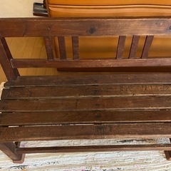 アンティーク・古い・レトロ・ベンチ・長椅子の画像