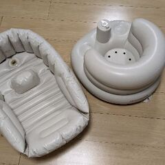 【お風呂用】RICHELL　ベビーチェア、ベビーバス※本日限りの画像