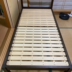 無印良品　オーク材　シングルベッド