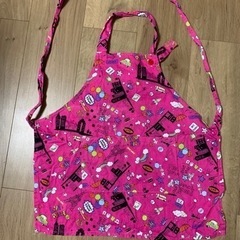 エプロン　100-110 ピンク