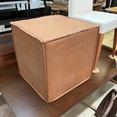 😎イタリア製 総本革😎キューブスツール😎made in ITAL...