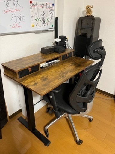 ‼️昇降デスク\u0026チェア\u0026ライト‼️