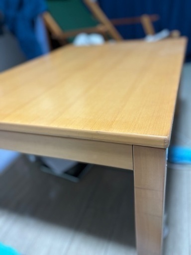 こたつテーブル（色:プレーン、タテ約50cm×ヨコ約80cm×高さ約35cm）
