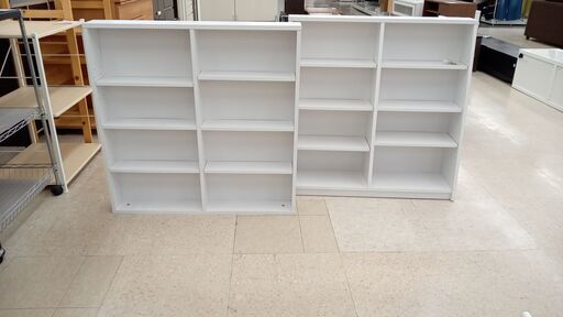 ★ジモティ割あり★  マガジンラック 白 H180.5×D24×W90 クリーニング済み TJ4661