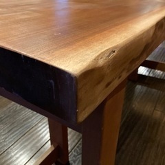 【美品】ウォールナット／天板／ダイニングテーブルの画像