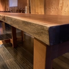 【美品】ウォールナット／天板／ダイニングテーブルの画像