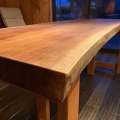 【美品】ウォールナット／天板／ダイニングテーブルの画像