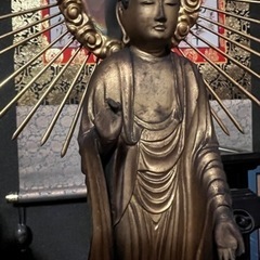 【100年以上前】仏像、阿弥陀如来像、仏具、小物 置物、オブジェの画像