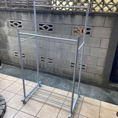 無印良品　ハンガーラック2段　廃番　幅60cm高さ120cm+1...