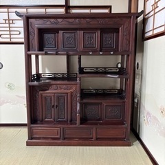 茶箪笥 飾り棚 和家具 レトロ アンティーク