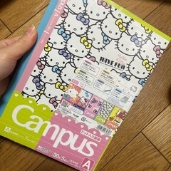 キャンパス　ノートキティちゃん柄　5冊