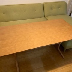 【値下げしました】無印良品リビングでもダイニングでもつかえるテーブル2