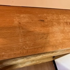 [廃盤品] 無印良品　オーク材ユニットシェルフ小　追加棚板引き出し式付きの画像