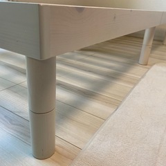 ベッドフレーム ＆ 三つ折りマットレスセット✨セミダブルの画像