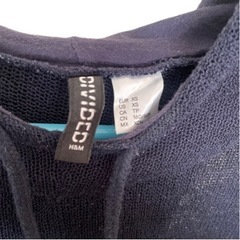 H&M  DIVIDED  シースルー　シアーメッシュニット　パーカーの画像