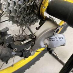 ゲイリーフィッシャー MTB X-CALIBER 黒/黄色 26インチ shimano DEORE 3×9 GARY FISHER エクスカリバー 札幌市 引取りOKの画像