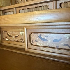 【中古】お仏壇 唐木仏壇 仏具一式の画像