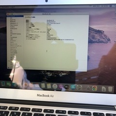 Mac Book Air 11-inch,Mid 2012  4G/256G   Montereyの画像
