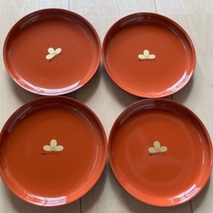 500円★銘々皿菓子皿漆器４枚セット+２枚