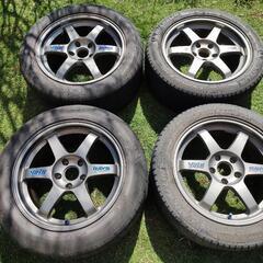 RAYS VOLKRACING TE37 17インチ 5H-114.3 中古4本