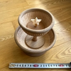 ナンタケットバスケット　small E‘ Pergne 2段トレイの画像