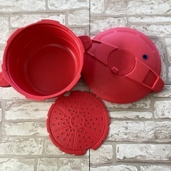 美原店　マイヤー　電子レンジ　圧力鍋　レッド　2.3L 
