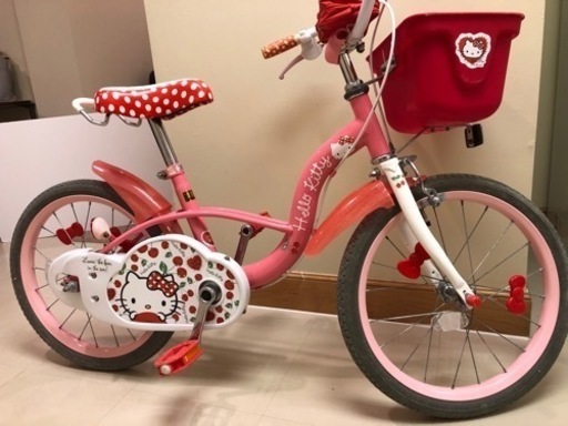 自転車  18インチ　ハローキティ　