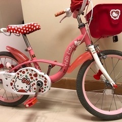 自転車  18インチ　ハローキティ　