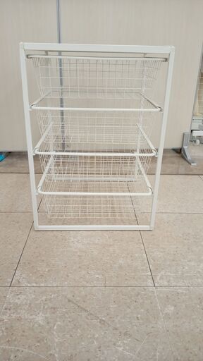 ★ジモティ割あり★ IKEA ラック 白 H70×D51.5×W50 クリーニング済み TJ4674