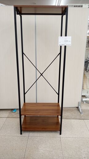 ★ジモティ割あり★  ハンガーラック ブラウン H168.5×D40.5×W60 クリーニング済み TJ4675