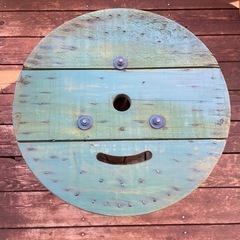 ㉘🌹ガレージテーブル・サイドテーブル・ガーデニングテーブル🌹電線ドラム/ケーブルドラムは木製ドラムの画像