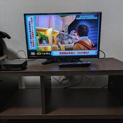 24型液晶テレビ、HDDレコーダー、テレビ台