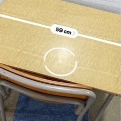 【あげます】レトロな机　オカムラ　学校机　小学校低学年用　アンティークの画像